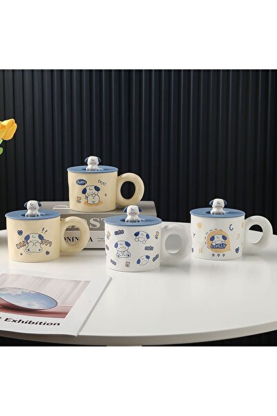 Livava Tiny Dog Ceramic Mug, Colorful, 10X8