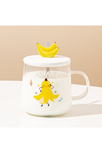 Livava كوب زجاجي من موز، 9×8