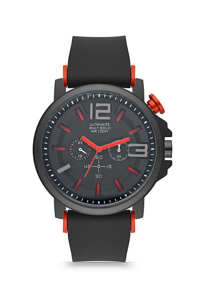 Zzla Unisex Black Red Wristwatch