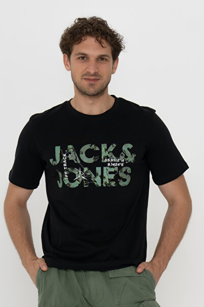 Jack & Jones Μπλουζάκι με στάμπα με λογότυπο με λαιμόκοψη
