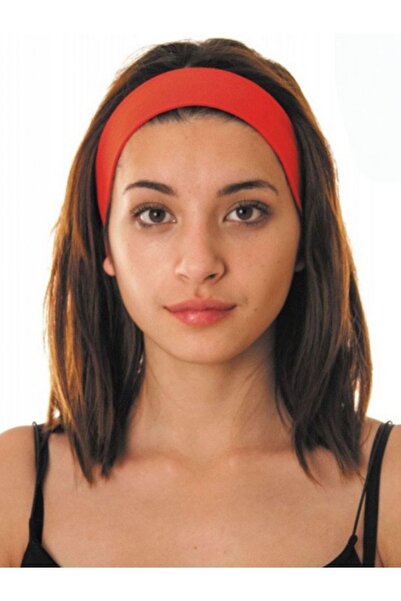 MAZEN Çok Amaçlı Penye Sporcu Bandı Saç Kafa Bandanası Yoga Ter Bandı Unisex Kırmızı