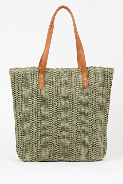 DeFacto Damen-Umhängetasche aus Stroh – W7294azns