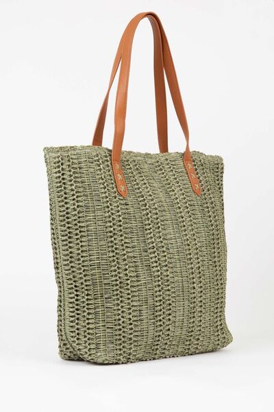 DeFacto Damen-Umhängetasche aus Stroh – W7294azns