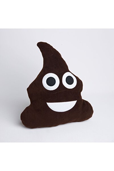 Hediyesepeti Emoji Yastık - Gülen Kaka Yastık - Poo Emojili Sevimli Peluş Yastık