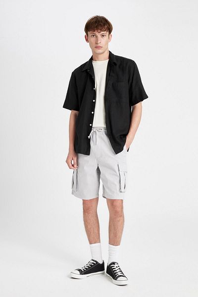 DeFacto Bequeme Gabardine-Bermudashorts – C5400ax24sm