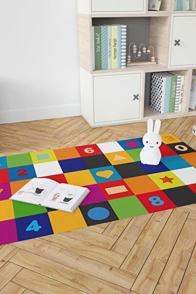 Hediyesepeti İsim Yazılı Okul Öncesi Öğretici Oyun Matı - Bebek Oyun Halısı