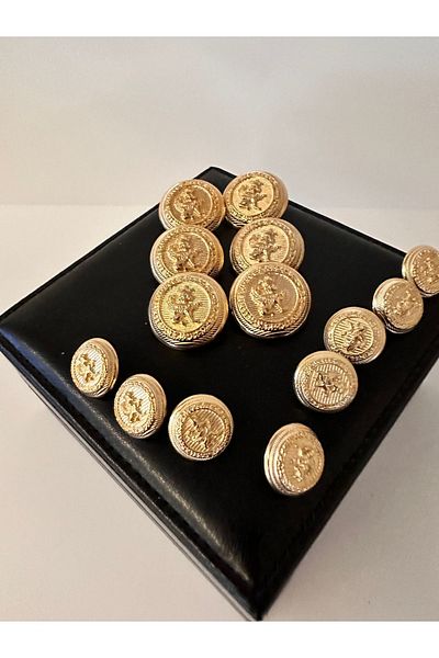 ODDA TASARIM ATÖLYESİ Blazer jacket gold button set