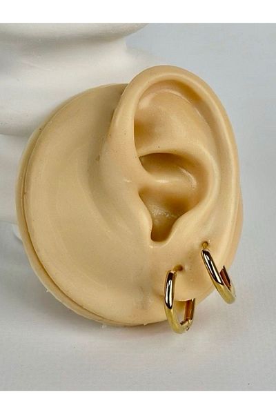 MAZEN Surgical Steel Pentagonal Hypo-Allergic Earrings Non-Tarnish Earrings