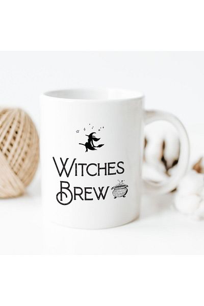 Hediyesepeti كوب من البورسلين لغلاية الساحرة من Witches Brew - كوب مطبوع