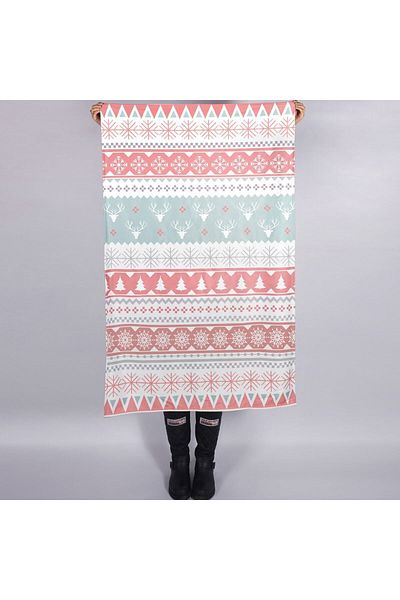 Hediyesepeti New Year's Design Decorative TV Blanket - Single Blanket 95 X 145 Cm