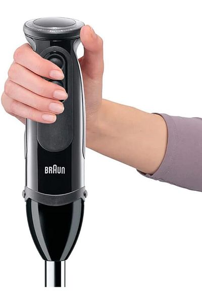 Braun خلاط يدوي مالتي كويك 5 فاريو، وعاء سعة 1.5 لتر، مفرمة سعة 350 مل، التحكم في رذاذ الماء، 21 سرعة - MQ 5285