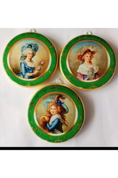 ZeyMin Art Vintage Temalı 3 lü Duvar Süsü