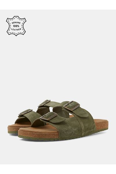 Jack & Jones Double Buckle Strap Louis Suede Sandal