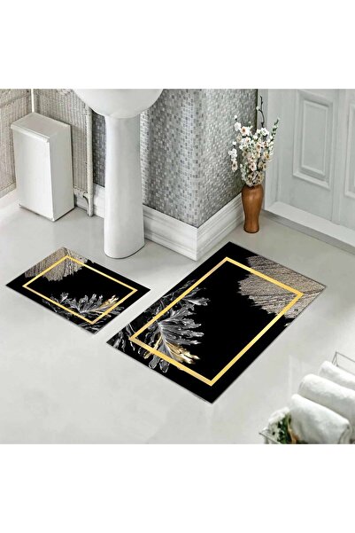 farbala Διπλό Σετ Τουαλέτας με Αντιολισθητική Βάση - Μοκέτα Μπάνιου (60 xm x 100 cm + 40 cm x 60 cm)