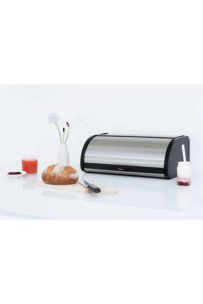 Brabantia Black Round Bread Box - Framed