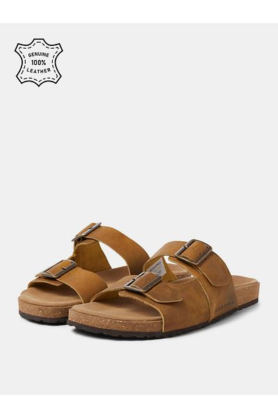 Jack & Jones Sandale Louis aus Wildleder mit doppeltem Schnallenriemen