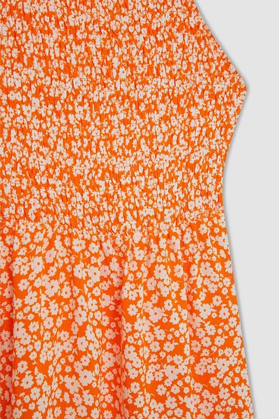 DeFacto Neckholder-Minikleid mit Blumenmuster und Trägern, C0925AX24HS