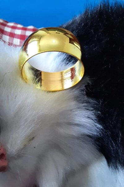 Boox99 Bombeli Söz Nişan Evlilik Alyans Altın Kaplama Yüzük 8 mm