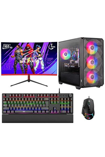 DRAGOS DRx6988 Ryzen 5 5500 16GB Ram 512GB M.2 NVMe 8GB RTX4060 23.6 165Hz Cu...