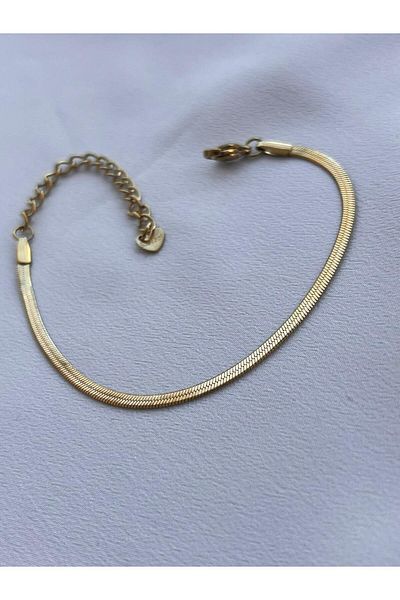 Samira Italian Scrunch Flat Bracelet - Stainless Steel, Fine Design