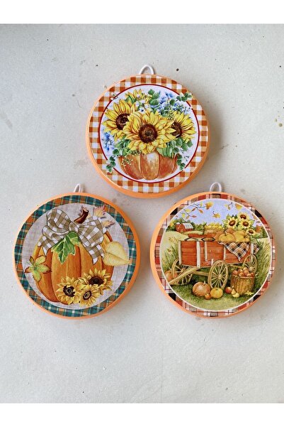 ZeyMin Art Mutfak temalı 3lü Duvar Süsü