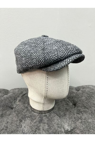 Makro Optik 8 Pieces Winter Wool Hat Fish Back ( Peaky Blinders )