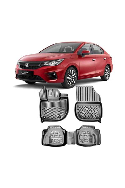 Bod Honda City 3d Uyumlu Siyah Havuzlu Paspas 2021 ve Sonrası