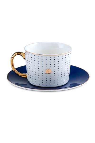 Jumbo Set de ceai și cafea din 15 piese bleumarin yni tsrm 718675