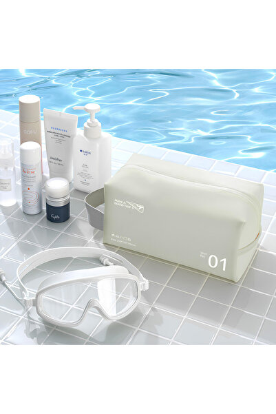 DEKOHOP Makyaj Malzemesi Sıvı Dayanıklı Pvc Seyahat Plaj Havuz Fitness Kozmet...