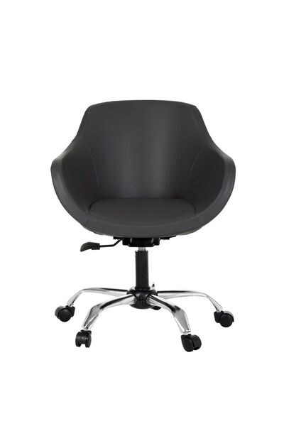 MARKAELZ Krom Metal Ayaklı Ofis Çocuk Odası Çalışma Sandalyesi (ayarlanilabil...