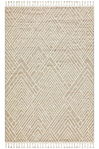 Eko Halı Soho Sh 12 Beıge Hav Toz Vermez Hasır Dokuma Modern Makine Halısı