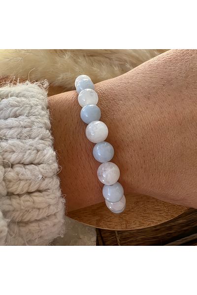 Padore Accessory Aquamarine and Moonstone Natural Bracelet - For Those Who Want Refreshment > Certified Handcrafted