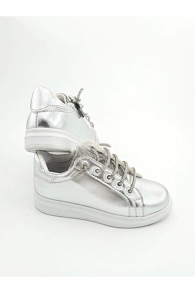 BDKButik Αθλητικά παπούτσια για κορίτσια με πέτρινα κορδόνια και φερμουάρ, καθημερινά αθλητικά παπούτσια για κορίτσια