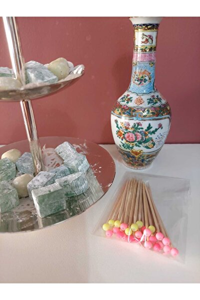 esdekor El Yapım Kokteyl Meyve Lokum Kanepe Davet Etkinlik Süslü Kürdan Set 1...