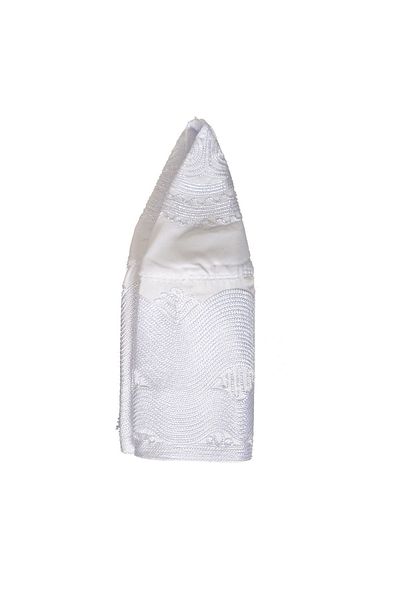 şahinbak White Embroidered Foldable Topbaş Skullcap - T134