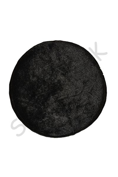 şahinbak Foldable Black Skullcap - Sarık Fes, Mosque Material, Cubbe, Velvet - T133