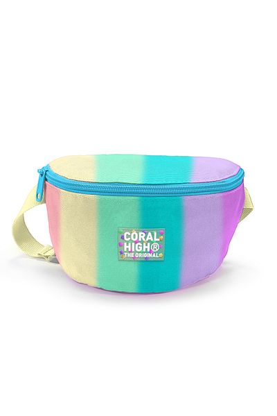 Coral High 11538 Model Colorful Striped Waist Bag