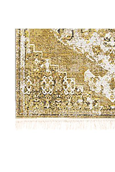 In House Soft Velvet Turkish Rectangular Door & Bath Mat -Beige - 60x40 cm