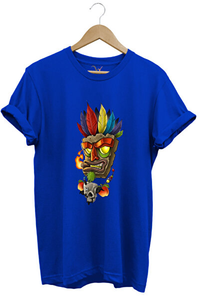 WİDİ Футболка з принтом у вигляді графіті з мотивом татуювання індіанця, прям...