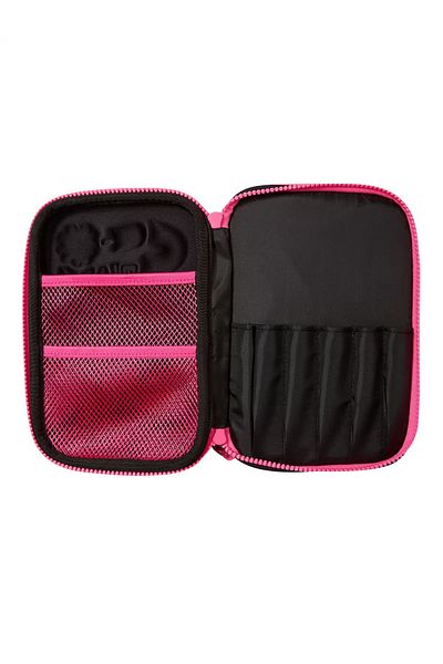 SMIGGLE صندوق أقلام رصاص منقوش ثلاثي الأبعاد متعدد الألوان بطبقة مزدوجة وسحاب مزدوج
