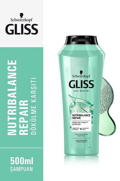 Gliss Nutribalance Repair - Anti-Hair Loss 500 ml Shampoo