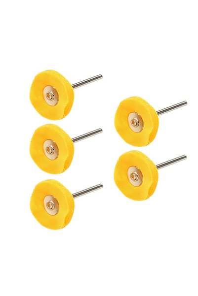 Titi 6209X5 5'li Paket Pimli Parlatma Polisaj Sarı Pamuklu Kumaş 25 mm