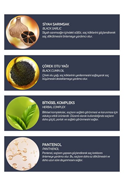 DERMOBELLA Siyah Sarımsaklı Şampuan 700 ml