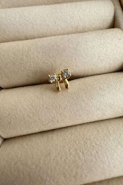 Okko Store Cerrahi Çelik Taşlı Fiyonk Piercing