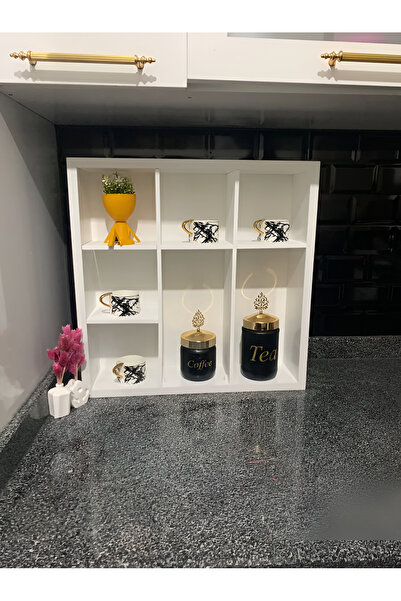GKE HOME Kupa ve Bardak Rafı 7 Gözlü