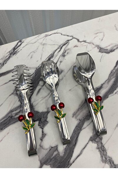 Mira züccaciye Silver Cherry 3-piece Titanium Plated Presentation Set - Stainless Steel