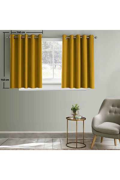 In House Velvet Curtains From