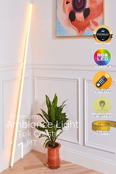 luciole Rgb Led Strip Tube Light Lambader Uzaktan Kumandalı Işık Lamba Ampül aydınlatma Renkli animasyonlu5