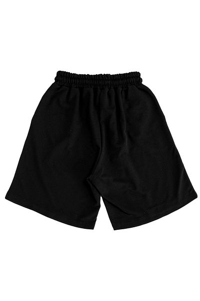 Sekizbiraltı Unisex Black Shorts - High Printed