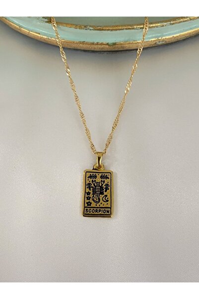 Asia by Leuvoié Altın Kaplama Akrep Burcu Kolye Scorpion